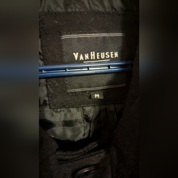 Men's Large Van Heusen Black Coat - Picture 3 of 4